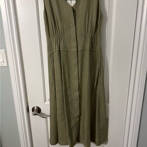 Zara Olive Green Maxi Dress